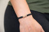 Loved One's Handwriting Wood & Macramé Bracelet