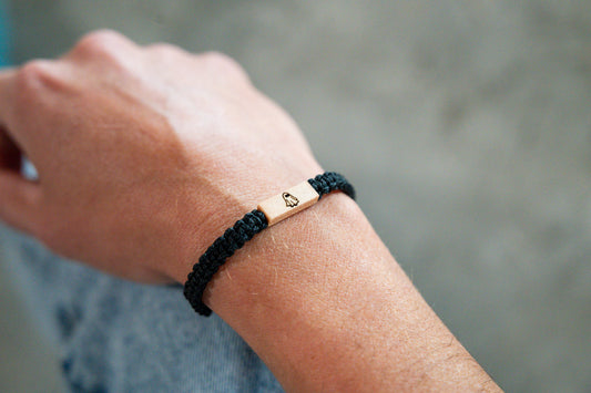 Ghost Wood & Macramé Bracelet