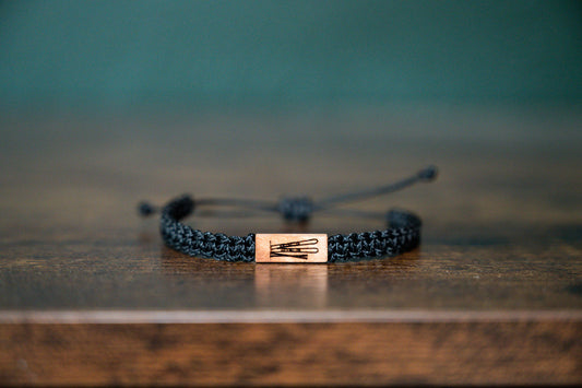 Ski Reclaimed Wood & Macramé Bracelet