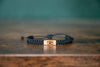 Vintage Camera Reclaimed Wood & Macramé Bracelet