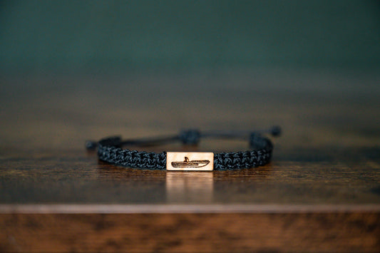 Boat Reclaimed Wood & Macramé Bracelet