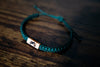Dirtbike Reclaimed Wood & Macramé Bracelet