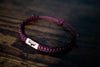 Skateboard Reclaimed Wood & Macramé Bracelet