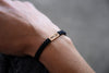 Papa Bear Reclaimed Wood & Macramé Bracelet