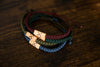 Crossed Arrows Reclaimed Wood & Macramé Bracelet