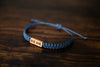 BLUE WAVE Reclaimed Wood & Macramé Bracelet
