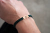 Sobriety Symbol Reclaimed Wood & Macramé Bracelet