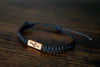 Treble Clef Reclaimed Wood & Macramé Bracelet