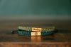 Geocaching Symbol Reclaimed Wood & Macramé Bracelet
