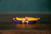 Sunflower Reclaimed Wood & Macramé Bracelet