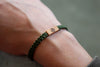 Geocaching Symbol Reclaimed Wood & Macramé Bracelet