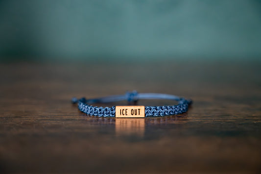 ICE OUT Reclaimed Wood & Macramé Bracelet