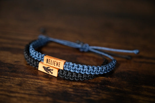 Bigfoot Reclaimed Wood & Macramé Bracelet