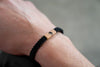Yin Yang Reclaimed Wood & Macramé Bracelet