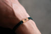 Bumble Bee Reclaimed Wood & Macramé Bracelet