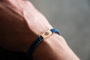 Evil Eye Reclaimed Wood & Macramé Bracelet