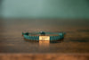 Dopamine Molecule Reclaimed Wood & Macramé Bracelet