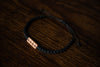 Heartbeat EKG Reclaimed Wood & Macramé Bracelet