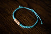 Glass Half Full Reclaimed Wood & Macramé Bracelet