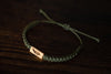 Feather Reclaimed Wood & Macramé Bracelet