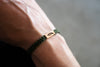 Feather Reclaimed Wood & Macramé Bracelet