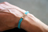 Glass Half Full Reclaimed Wood & Macramé Bracelet
