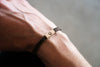 Horseshoe Reclaimed Wood & Macramé Bracelet