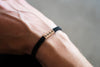 Heartbeat EKG Reclaimed Wood & Macramé Bracelet
