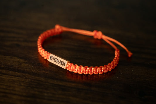 World Cup 2026 Reclaimed Wood & Macramé Bracelet