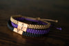 LGBTQIA+ Symbols Reclaimed Wood & Macramé Bracelet