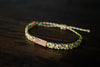 Progress Pride Flag Reclaimed Wood & Macramé Bracelet