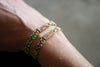 Progress Pride Flag Reclaimed Wood & Macramé Bracelet