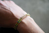 Progress Pride Flag Reclaimed Wood & Macramé Bracelet