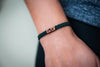 Hiking Boots Reclaimed Wood & Macramé Bracelet