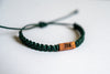 Hiking Boots Reclaimed Wood & Macramé Bracelet