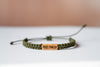 Fuck Cancer Reclaimed Wood & Macramé Bracelet