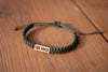 Fuck Cancer Reclaimed Wood & Macramé Bracelet