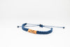 Whale Tail Reclaimed Wood & Macramé Bracelet