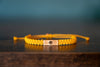 Dharmachakra Reclaimed Wood & Macramé Bracelet