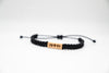 Moon Phases Reclaimed Wood & Macramé Bracelet