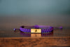 Om Symbol Reclaimed Wood & Macramé Bracelet