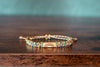 Rainbow Reclaimed Wood & Macramé Bracelet