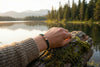 Sobriety Symbol Reclaimed Wood & Macramé Bracelet
