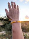 Sunrise/Sunset Reclaimed Wood & Macramé Bracelet