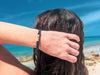Whale Tail Reclaimed Wood & Macramé Bracelet